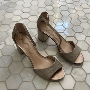 Gold Sparkly Heels size 8.5
